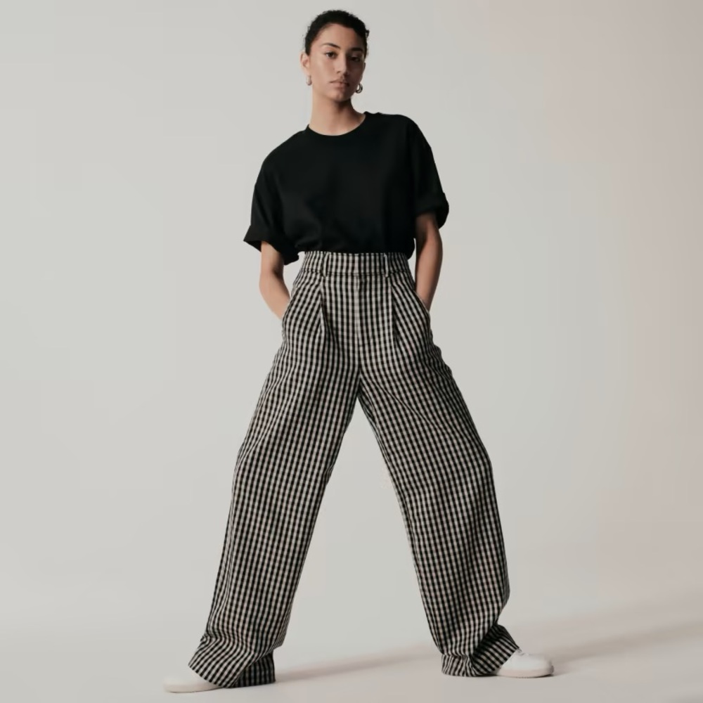 NWT EVERLANE The Way-High® Drape Pant Size 4 - 30 inseam
